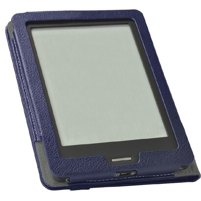 kobo Touch専用レザーケース 液晶保護フィルム付 ネイビー BSTPKBTLNB