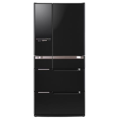 冷蔵庫（670L・ツインドアタイプ） 6ドア プレミアムデザイン クリスタルブラック R-C6700-XK