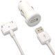 Micro Car charger 2.1A 30pin charge&sync cable DCA294-W