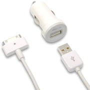 Micro Car charger 2.1A 30pin charge&sync cable DCA294-W