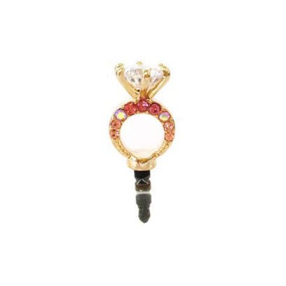 ST1207-02　 [イヤホンジャックアクセサリー　リング W-PINK]