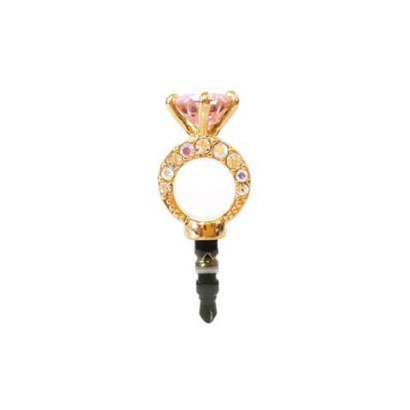 ST1207-05　 [イヤホンジャックアクセサリー　リング P-PINK]