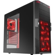 ATXミドルタワーケース レッド SHA-T9W-R