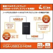 USB3.0接続 グラフィックアダプター HDMI接続モデル VGA-USB3.0/HDMI
