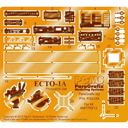 PGX164 [1/25 ECTO-1(エクトワン)用エッチング＆バックライトフィルムセット]