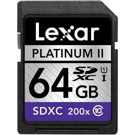 PlatinumII 200倍速 SDXC UHS-1カード Class10 64GB LSD64GBBJP200