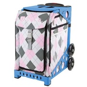 ZUCAスポーツ フレーム（ブルー）＋インサートバッグ（ピンクアーガイル） 旅行日数目安：2～3泊 40.23L ZUCA Sport Frame Blue＋Insert Bag Pink Argyle