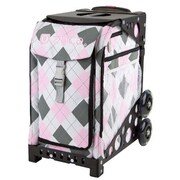 ZUCAスポーツ フレーム（ブラック）＋インサートバッグ（ピンクアーガイル） 旅行日数目安：2～3泊 40.23L ZUCA Sport Frame Black＋Insert Bag Pink Argyle