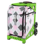 ZUCAスポーツ フレーム（グリーン）＋インサートバッグ（ピンクアーガイル） 旅行日数目安：2～3泊 40.23L ZUCA Sport Frame Green＋Insert Bag Pink Argyle