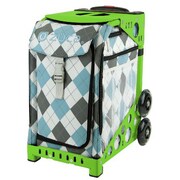 ZUCAスポーツ フレーム（グリーン）＋インサートバッグ（ブルーアーガイル） 旅行日数目安：2～3泊 40.23L ZUCA Sport Frame Green＋Insert Bag Blue Argyle