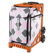 ZUCAスポーツ フレーム(オレンジ)+インサートバッグ(ピンクアーガイル) 旅行日数目安:2~3泊 40.23L ZUCA Sport Frame Orange+Insert Bag Pink Argyle