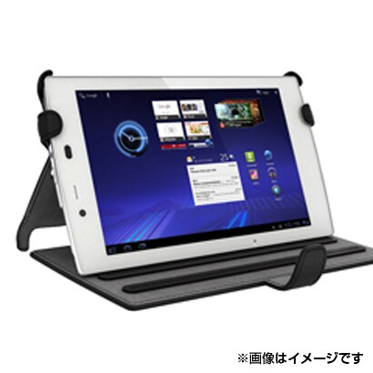 MEDIAS TAB UL N-08D専用 レザーケース ブラック BSTPN08DLBK
