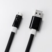 Super Tangle-free フラットデザインケーブル with LEDライト(Micro USB) 1.5m DCA-HA1L150