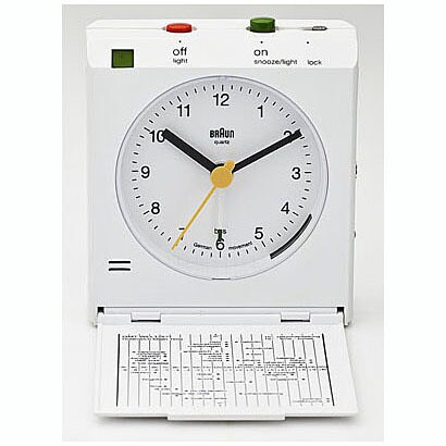 Reflex controlled travel alarm clock 置時計 ホワイト BNC005WHWH