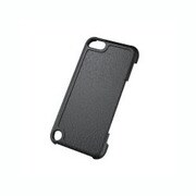 iPod touch 第5世代用 レザーカバー フラップ付 ブラック AVA-T12PLFBK