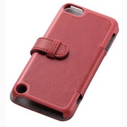 iPod touch 第5世代用 レザーカバー フラップ付 レッド AVA-T12PLFRD