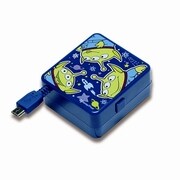 スマートフォン用巻取り式AC充電器 エイリアン PG-DNYAC019LGM