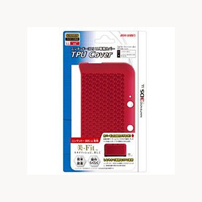 ニンテンドー3DSLL用 TPUカバー [クリアレッド]