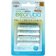 ECORUBAニッケル水素充電池単四形4本セット 800mA/約1,500回くり返し BT-JUTG41 4P
