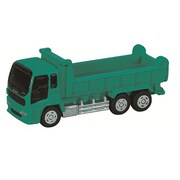 H030-72 [トミカ消しゴム いすゞ ギガ ダンプカー グリーン]