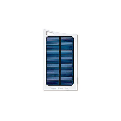 ソーラー充電対応モバイルバッテリー1500ｍAh　ホワイト MPC-T1500SWH