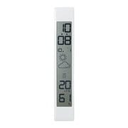電波ウェザーLCD温湿時計 ロング LCR099-WH