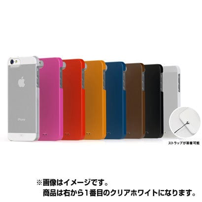 TUN-PH-000142 [TUNEWEAR eggshell for iPhone 5用 ポリカーボネートケース クリアホワイト]