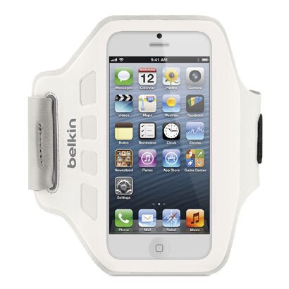 F8W105qeC05 [iPhone 5用 アームバンド Ease Fit ホワイト]