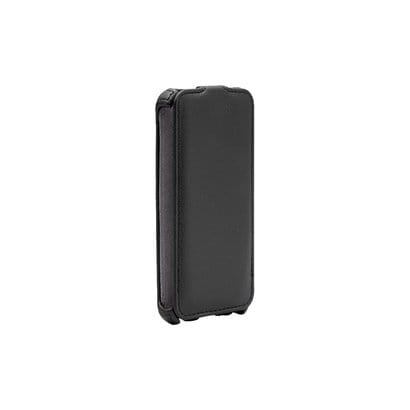 BSIP12PCLBK [iPhone 5用 レザーケース ICカード対応モデル 液晶保護フィルム付 ブラック]
