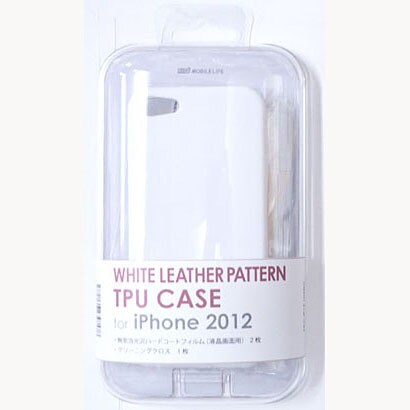 MLC-iP12-104WH [iPhone 5ケースTPUレザー104白]