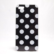 iC055BK [iPhone 5用 TPUジャケット ドット ブラック]