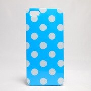 iC055BL [iPhone 5用 TPUジャケット ドット ブルー]