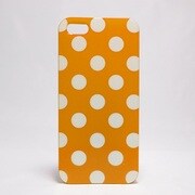 iC055OR [iPhone 5用 TPUジャケット ドット オレンジ]