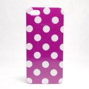 iC055PU [iPhone 5用 TPUジャケット ドット パープル]