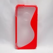 iC054RD [iPhone 5用 TPUジャケット コンビ レッド]