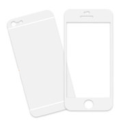 iCF02WH [iPhone 5用 カラー保護フィルム 両面]