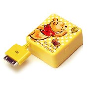 iPhone/iPod用Dockコネクタ接続リール式AC充電器 ミッキーマウス PG-DNYAC025POO