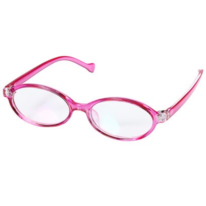 ピンク 子供用 PC GLASSES オーバル