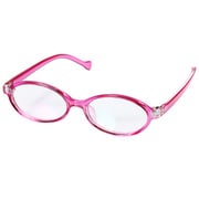 ピンク 子供用 PC GLASSES オーバル