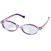 パープル 子供用 PC GLASSES オーバル