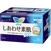 ロリエ しあわせ素肌 300 ふんわりタイプ 多い夜用 羽つき 30cm 10個 [生理用ナプキン]