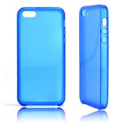 aglowDESIGN [iPhone 5用 TPUケース クリアブルー]