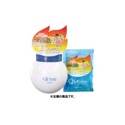 Qiパワー ソルトスパ ゆず ボトル [入浴剤 400g]