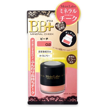モイストラボBB+ ミネラルチーク ピーチ
