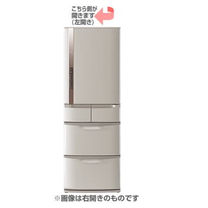 冷蔵庫（501L・左開き） 5ドア ソフトブラウン R-S500CML T