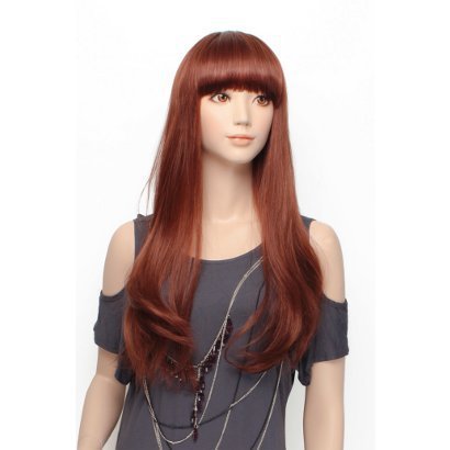 AH-Wig-007 P-BL [Age hair クラシックナチュラルロング ピアノブラック ウィッグ]