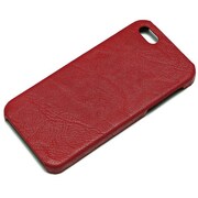 PG-IP5PC28RD [iPhone 5用ポリカーボネイトケース レッドフェイクレザー]