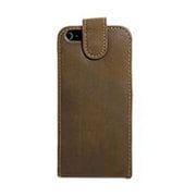 ASP-IP5SL-DBR [スエード縦レザーケースiPhone 5 用 ダークブラウン]