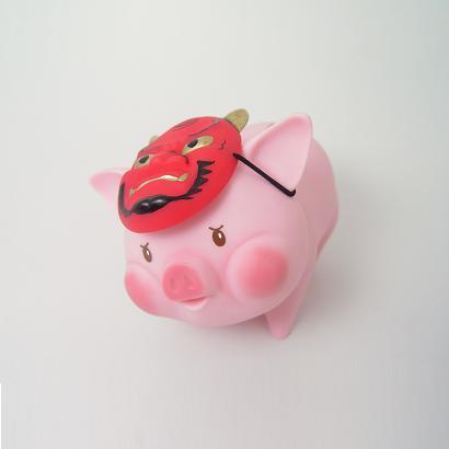 貯金の鬼 ピンク