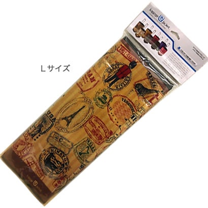 LuggageJacket Lサイズ トラベルスタンプ [スーツケースカバー]